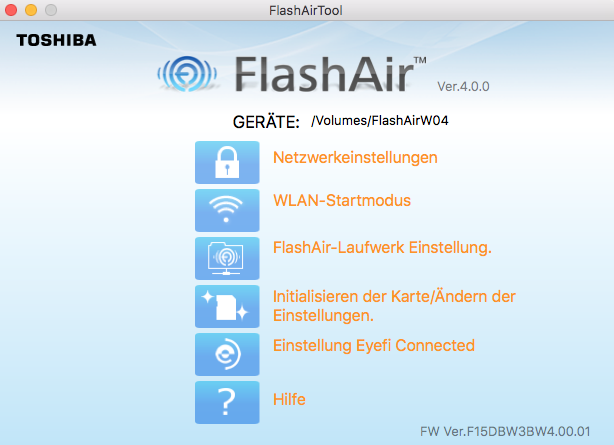 toshiba flash air app for mac